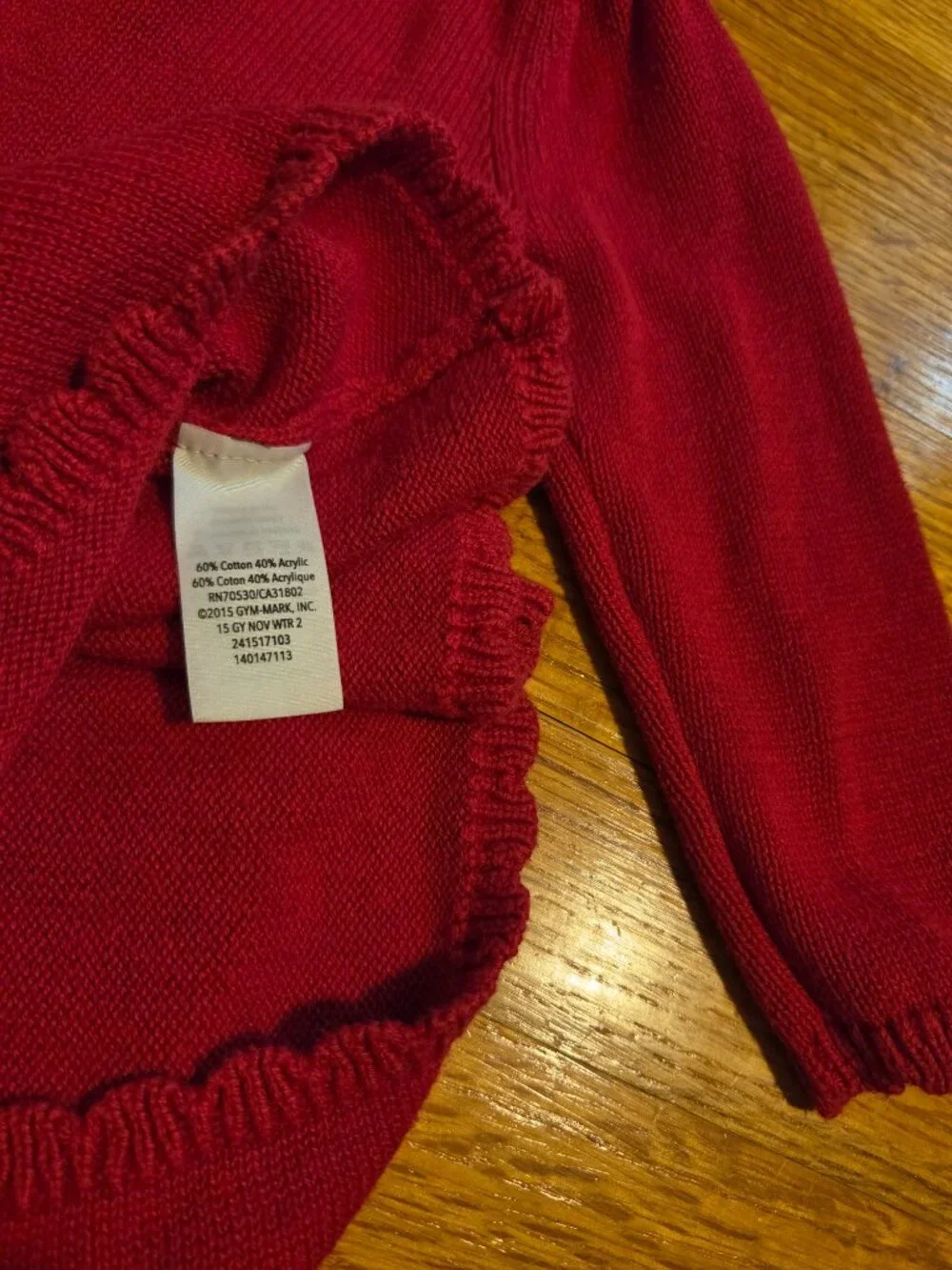 Gymboree Sweater Dress Red Cardinals
